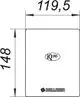 Abdeckung DALLMER iQ 145, Maße: 119,5 x 148 mm