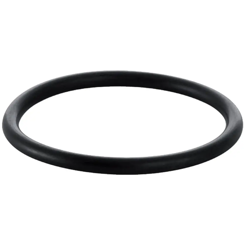 Schwarze Dichtung in Form eines Rings, verwendet in Verbindung mit Geberit-Produkten zur Abdichtung und zur Verhinderung von Leckagen.
