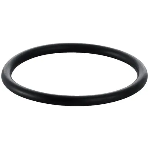 Schwarze Dichtung in Form eines Rings, verwendet in Verbindung mit Geberit-Produkten zur Abdichtung und zur Verhinderung von Leckagen.