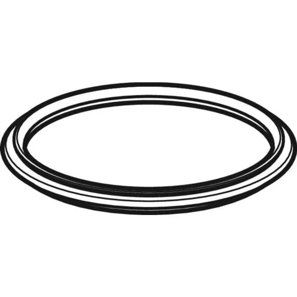 Schwarze Lippendichtung mit mehreren Ringen, geeignet für Rohrverbindungen. Geberit bietet diese Dichtung für zuverlässige Abdichtung in Sanitärinstallationen an.