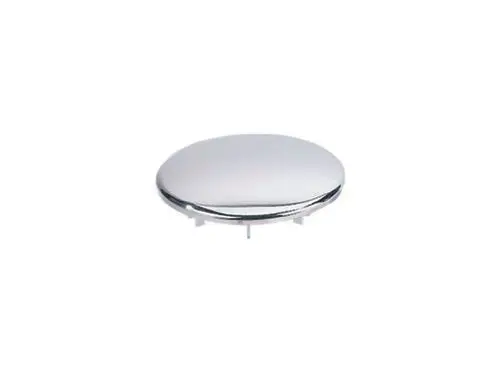 Dallmer Abdeckhaube aus Edelstahl, runde, flache Oberfläche ohne sichtbare Befestigungen, geeignet für Abläufe oder ähnliche Anwendungen.