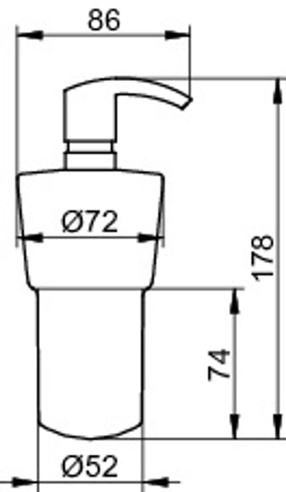 Keuco Lotionspender mit einem eleganten Pumpmechanismus, designed für die Wandmontage, erkennbar an der matten Oberflächenstruktur und den klaren Linien.