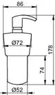 Keuco Lotionspender mit einem eleganten Pumpmechanismus, designed für die Wandmontage, erkennbar an der matten Oberflächenstruktur und den klaren Linien.
