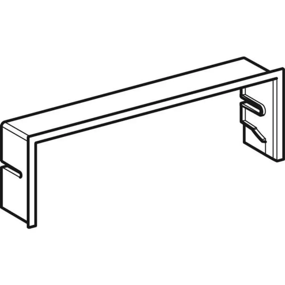 Sichtrahmen für Fertigbauset, befliesbar, mit Halterungen. Geberit-Produkt, geeignet zur Integration in Wand- oder Deckensysteme.