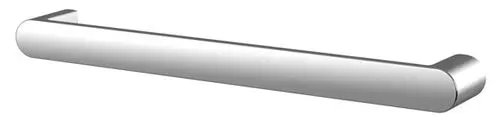 Keuco Haltegriff aus verchromtem Metall, mit einer einfachen, geraden Form und abgerundeten Enden, zur sicheren Handhabung in Badezimmern oder anderen Bereichen.
