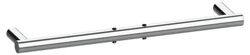 Wandstange aus verchromtem Metall, geeignet zur Unterstützung im Badezimmer, gestaltet von Keuco. Schlichtes Design mit runden Enden und Montagebohrungen.
