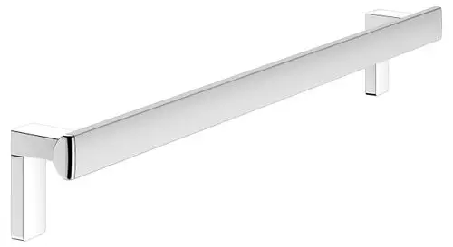 Haltegriff von Keuco in silber-eloxierter Optik, mit gerader Form und zwei stabilen Halterungen an den Enden. Ideal für die Montage in Bädern oder ähnlichen Bereichen.