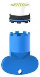 Keuco-Strahlregler-Ersatzt-ARM-50100-Cache-M16-5x1-gelb-passend-zu-51609-50100000184