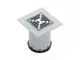 Dallmer-Aufsatz-PVC-En-10-Rost-aus-Edelstahl-100x100mm-verschraubt-510150
