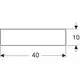 Geberit Dekorblende in rechteckiger Form, mit einer Breite von 40 cm und einer Höhe von 10 cm, für den Einsatz in einem tieferen Becken, Oberfläche matt/weiß.