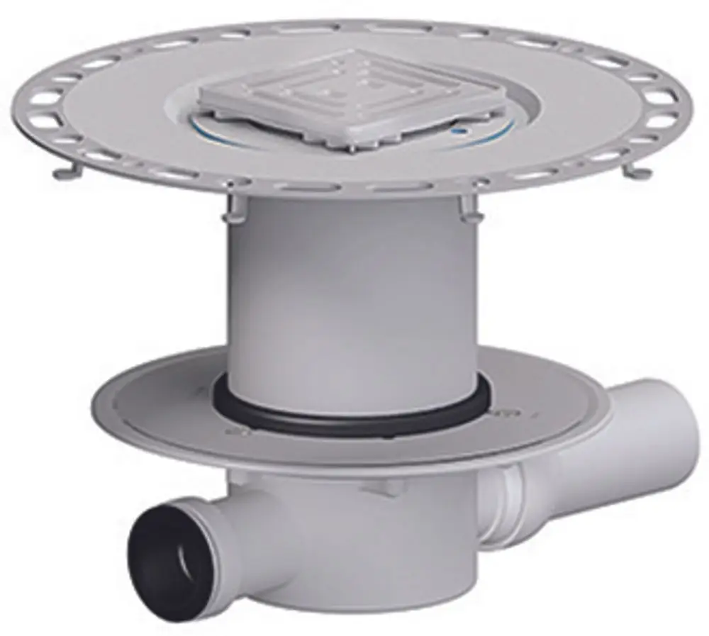 Dallmer TistoPlan K 10 Senkrecht Bodenablauf 100x100mm DN 50 · 513489 · Entwässerungssysteme