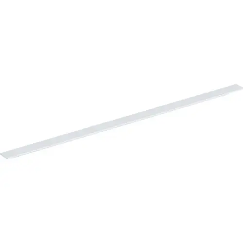Weißes, flaches Geberit-Element ohne sichtbare Halterungen auf hellem Hintergrund, geeignet für verschiedene Montageoptionen.