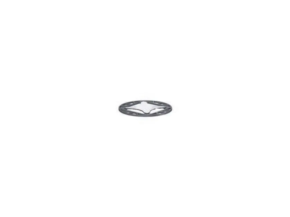 Dallmer Abdeckung aus Metall mit einem minimalistischen Design, geeignet für den Einsatz in Abflusssystemen, in runder Form ohne zusätzliche Details.