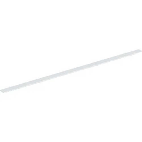 Weißer, flacher Griff von Geberit. Langes, schmales Design, geeignet für die Wandmontage. Ideal für Schrank- oder Türöffnung.