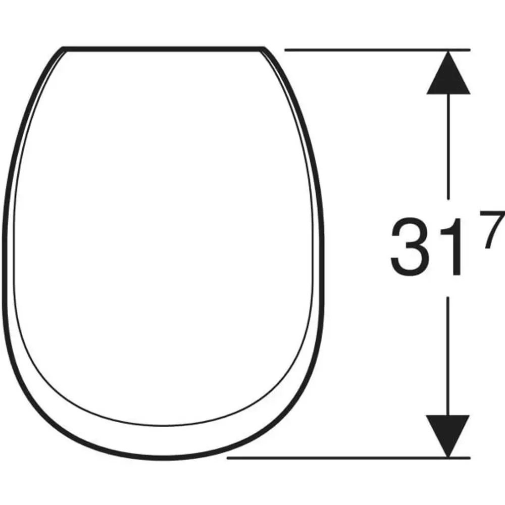 Urinal-Deckel in Weiß mit abnehmbarer Konstruktion und Messingscharniere in Chrom. Geeignet für Geberit-Systeme.