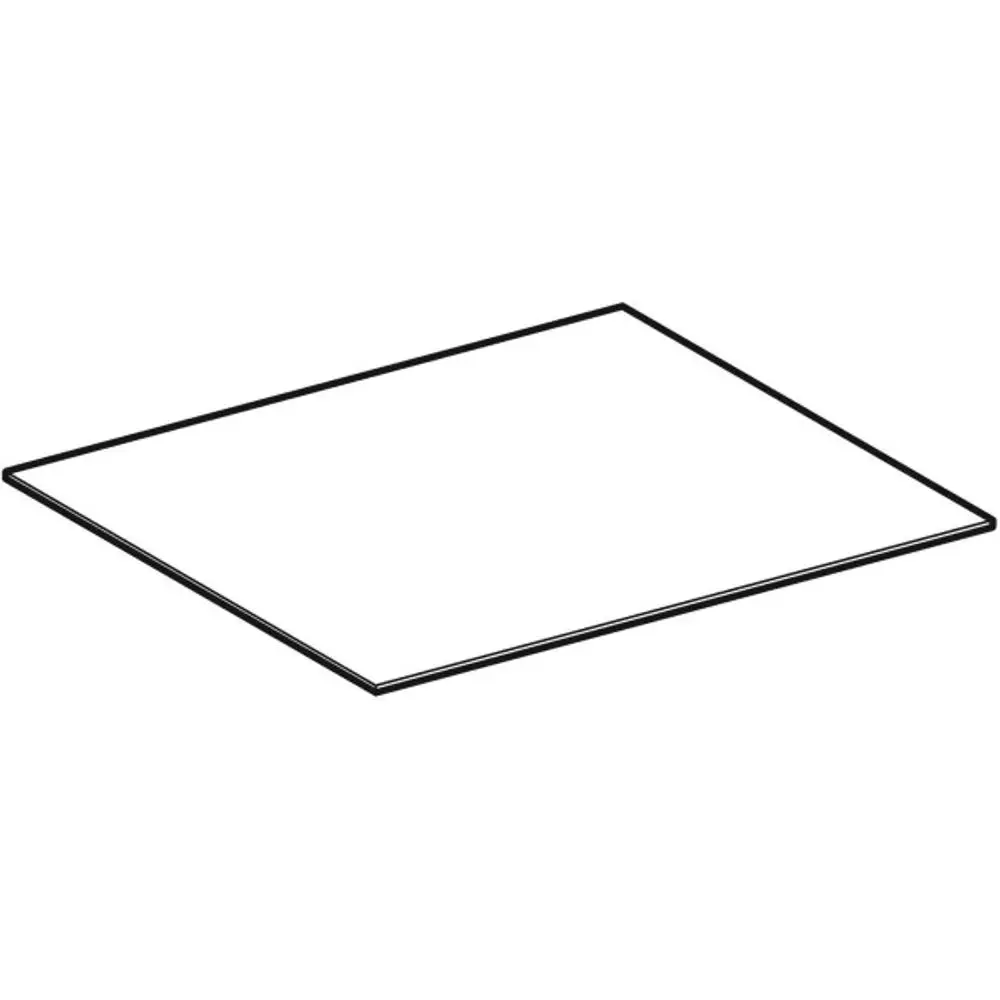 Einlegeboden von Geberit, rechteckig und flach, in neutralem Design, geeignet für die Montage in Hochschränken.