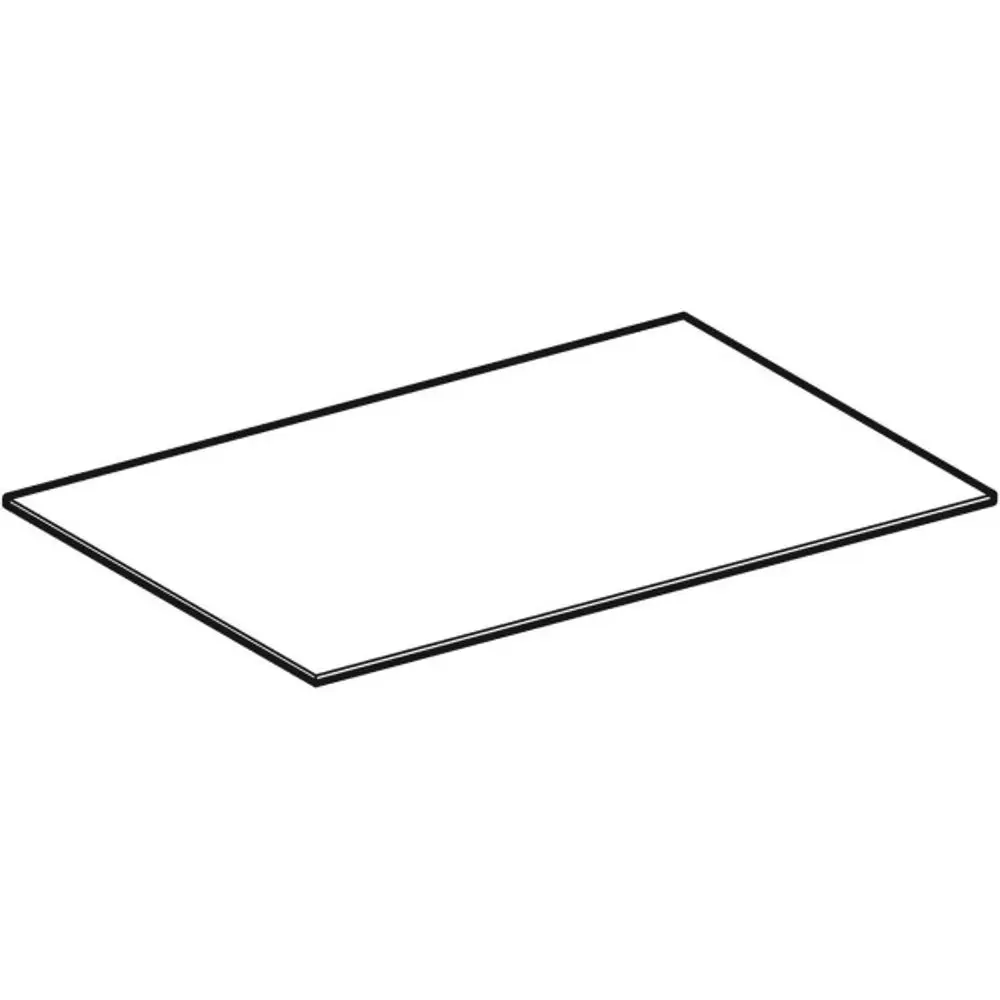 Glaseinlegeboden von Geberit in rechteckiger Form, geeignet für den Einbau in Hochschränken, ohne weitere sichtbare Details oder Maße.