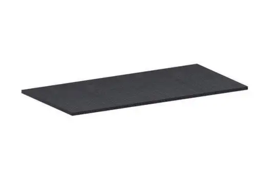 Dallmer Schallschutzelement in dunkler Farbe, rechteckige Form ohne erkennbare Maße, Oberfläche mit feiner Struktur.