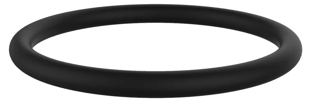 Schwarzer O-Ring von Keuco, flach und rund geformt, geeignet als Ersatzteil für Armaturen.