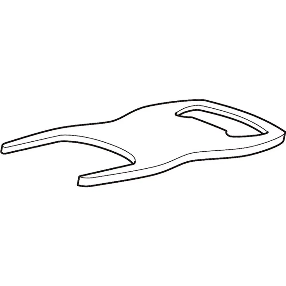 Schlüssel von Geberit, verwendet für den Zugang zu einem Urinal für Kerafresh Einsätze. Flaches, ergonomisches Design mit zwei Hebelarmen.