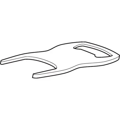 Schlüssel von Geberit, verwendet für den Zugang zu einem Urinal für Kerafresh Einsätze. Flaches, ergonomisches Design mit zwei Hebelarmen.