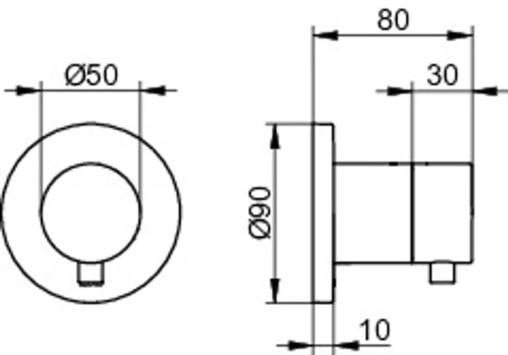 Moosgummidichtungen in verschiedenen Größen, verchromt mit runder Form. Keuco Produkt, geeignet für die Installation in Sanitärbereichen.