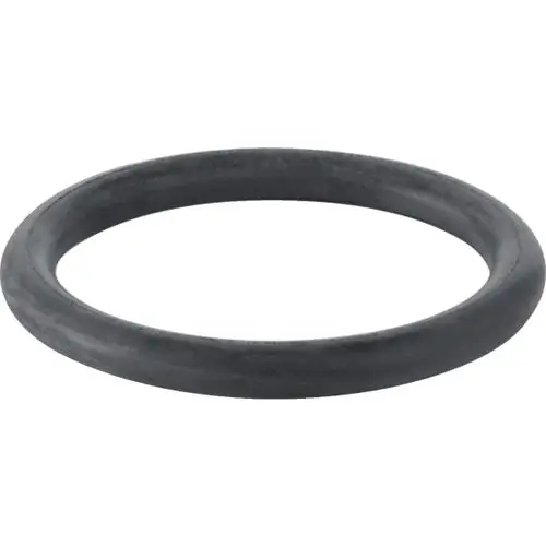O-Ring in schwarzer Farbe, geeignet für den Ablaufstutzen, hergestellt von Geberit. Das Produkt hat eine runde Form und wird zur Abdichtung verwendet.
