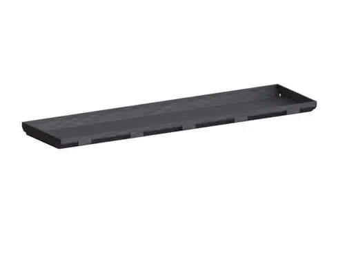 Schlichte Abdeckung in Schwarz, passend für Dallmer-Geräte. Flaches Design mit niedrigen Seitenrändern, geeignet für Wandmontage.