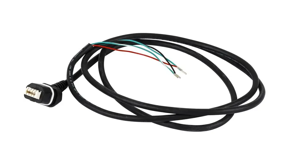 Digitales Anschlusskabel mit einem Stecker und mehreren farbigen Drähten, geeignet für Danfoss NovoCon Digital Systeme.