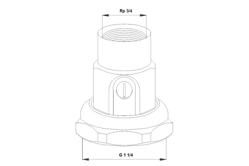 Zubehörteil von Grundfos, das einen Kugelventilsatz zeigt. Sichtbare Anschlüsse mit Gewinde, geeignet für Umwälzpumpen. Technische Details sind nicht sichtbar.