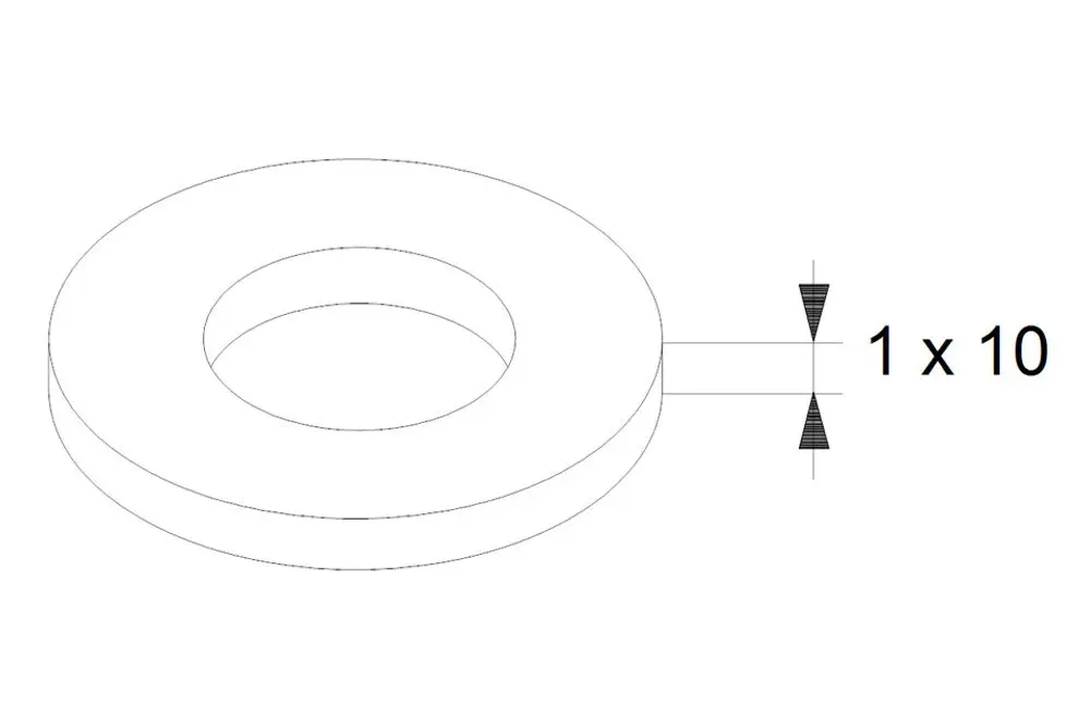 Grundfos Zubehörteil aus einem runden, flachen, gelochten Element mit einer Wandstärke, dargestellt in einer technischen Ansicht ohne weitere Maße.