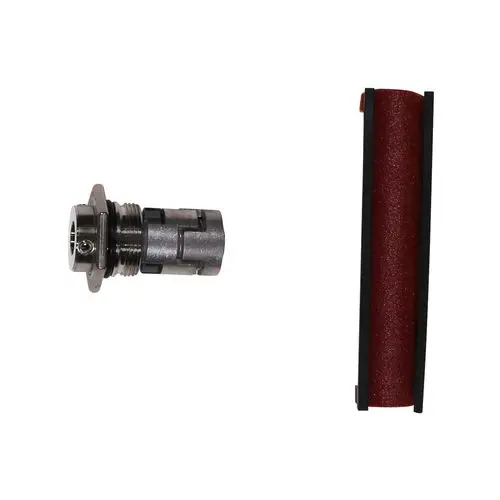 Ersatzteil von Grundfos, bestehend aus einem metallischen Gehäuseteil mit Gewinde und einem roten Gleitringdichtungsring in einer schwarzen Halterung.