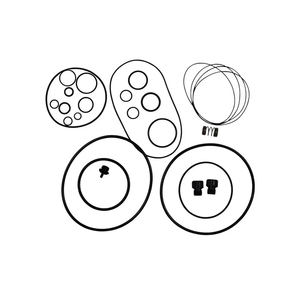 Ersatzteil-Kit von Grundfos mit verschiedenen O-Ringen und Dichtungen in unterschiedlichen Größen, geeignet für Reparaturen und Wartung.