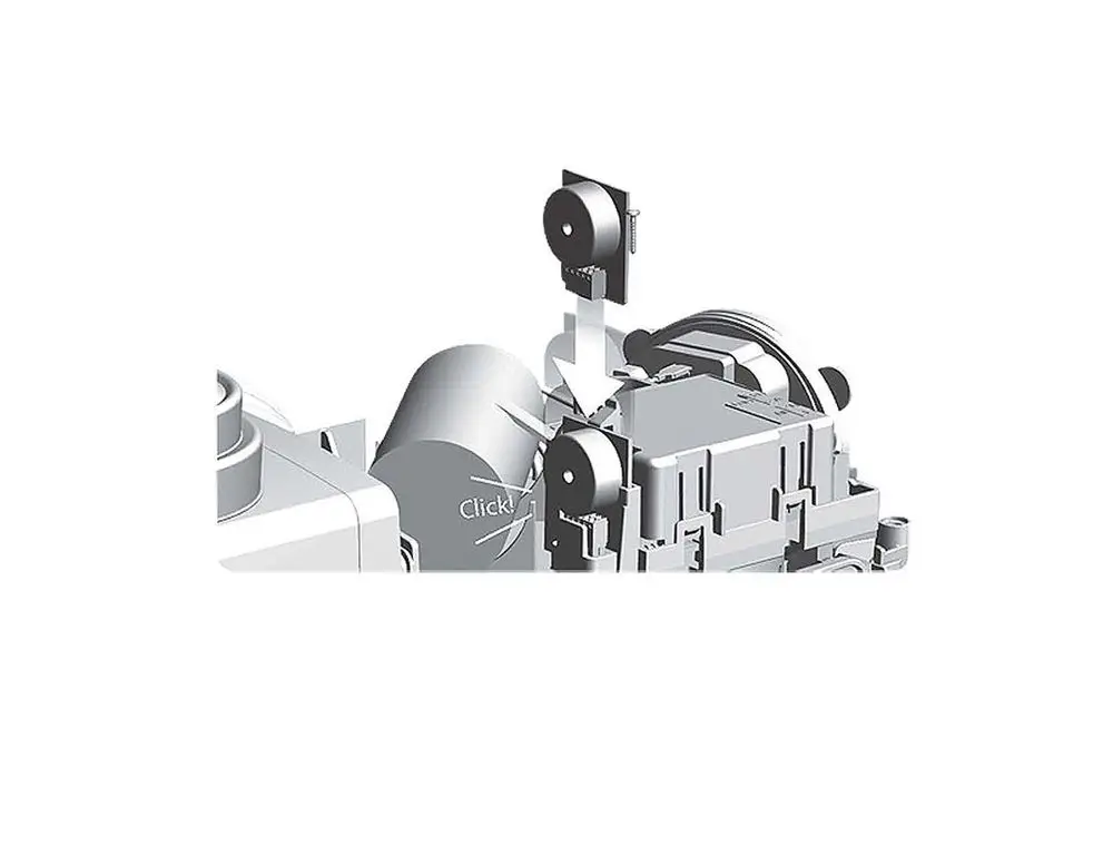 Alarmplatine von Grundfos für Schmutz- und Abwasserpumpen, als Einsteckplatine dargestellt, mit klaren grafischen Elementen zur Orientierung.