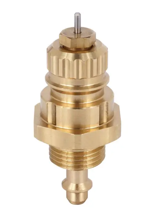 Modul von Danfoss, wahrscheinlich für die Desinfektion, mit einem Anschluss für die Montage an einem Ventil, erkennbar durch die spezifische Bauform und Verbindungselemente.
