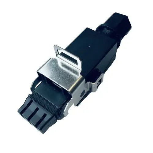 Netzstecker für elektrische Anwendungen, Modell von Wilo, mit metallischer Befestigung und Kunststoffgehäuse, geeignet für diverse elektrische Geräte.