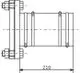 Flanschstutzen mit zwei Anschlussflanschen und Gewindebohrungen, geeignet für mechanische Verbindungen. Wilo-Produkt für industrielle Anwendungen.