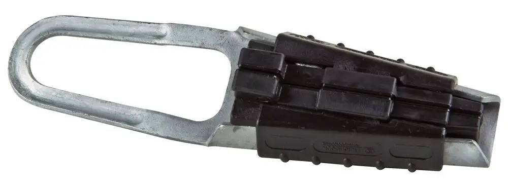 Kabelabspannklemme aus Metall mit einer kunststoffummantelten Halterung. Das Produkt gehört zur Marke Wilo und dient der Niveausteuerung in elektrischen Anlagen.