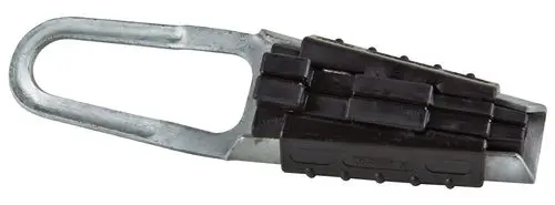 Kabelabspannklemme aus Metall mit einer kunststoffummantelten Halterung. Das Produkt gehört zur Marke Wilo und dient der Niveausteuerung in elektrischen Anlagen.