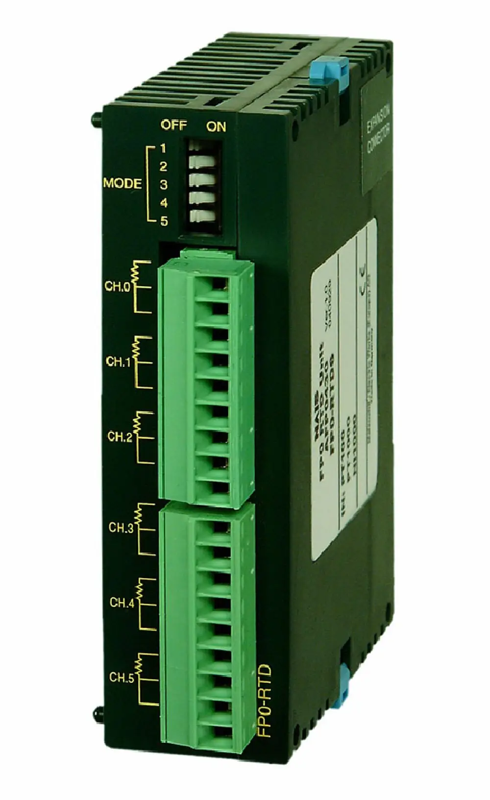 Temperaturmodul mit mehreren Anschlussmöglichkeiten, typischerweise für Systeme mit 4-6 Pumpen, hergestellt von Wilo. Gehäuse in dunkler Farbe mit grünen Anschlussklemmen.