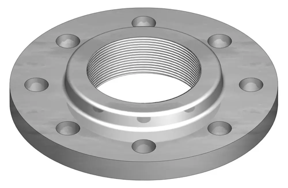 Mechanisches Zubehör, Adapter mit Gewinde und mehreren Befestigungslöchern, geeignet für verschiedene Anwendungen. Marke: Wilo.