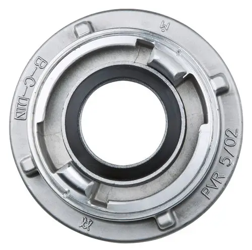 Mechanisches Zubehör mit einem zentralen Loch und mehreren Befestigungselementen. Hersteller Wilo, für die Verbindung von Rohrsystemen geeignet.