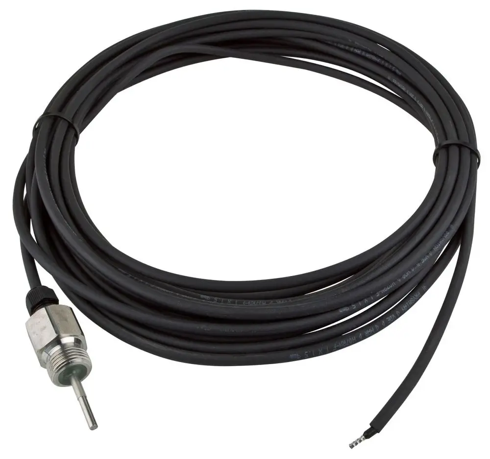 Kabel mit einer Stabelektrode von Wilo, geeignet für elektrische Anwendungen. Sichtbare Verbindungseinheit am Ende des Kabels.