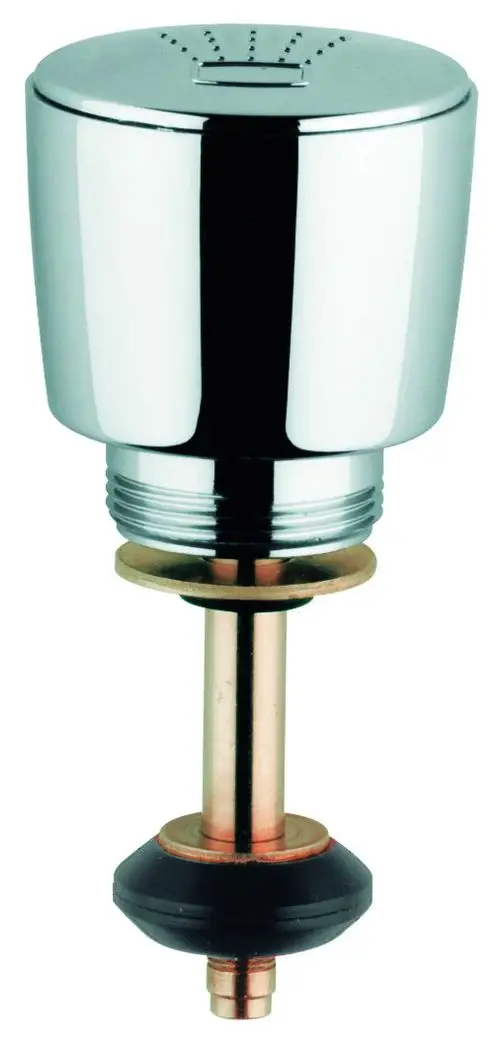 GROHE Umstellungsteil in Chrom für Wannenbatterie, mit runder Oberseite und Anschlüssen für die Installation.