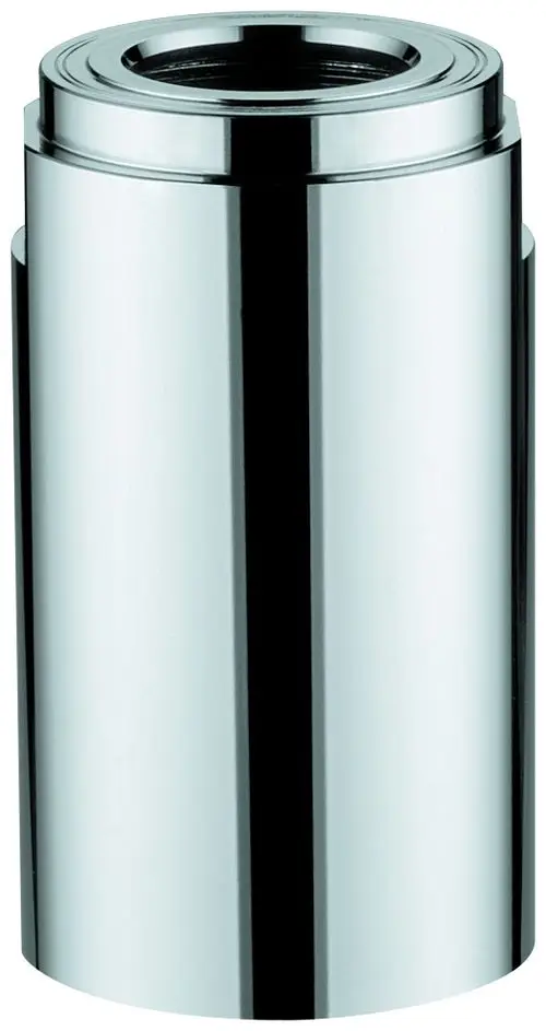 Grohe Kappe aus verchromtem Metall, zylindrische Form, mit rundem Rand und Innengewinde, geeignet für UP-Ventile.