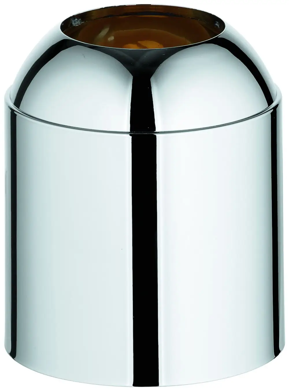 Grohe Kappe in Chrom mit abgerundetem oberen Rand, geeignet für verschiedene Anwendungen im Sanitärbereich, auf glattem, reflektierendem Material.