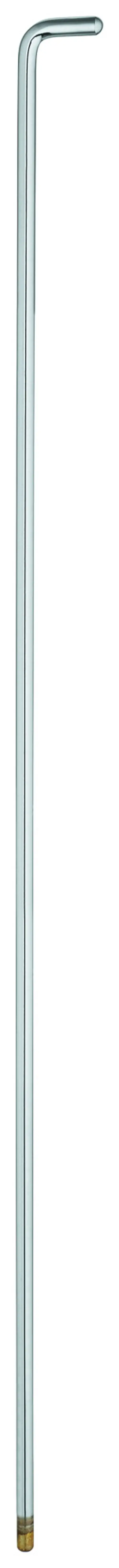 Lange, gerade Zugstange aus verchromtem Material mit einer L-Form am oberen Ende, hergestellt von Grohe, steht senkrecht und zeigt eine glänzende Oberfläche.