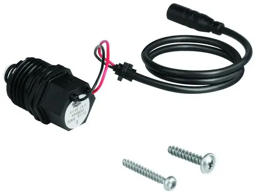 Magnetventil von Grohe mit elektrischem Anschluss und zwei Schrauben, geeignet für die Installation in entsprechenden Systemen.