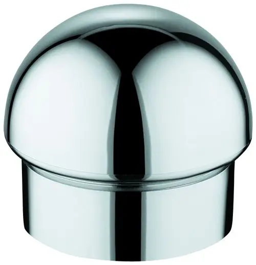 GROHE Umstellknopf in chromfarbener Ausführung, mit einer halbkugelförmigen Oberseite und einer glatten, glänzenden Oberfläche.