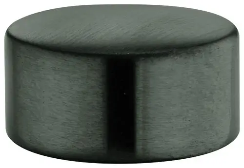 GROHE Umstellknopf in gebürstetem Hard Graphite, runde Form mit einer matten Oberfläche, geeignet für verschiedene Armaturen.